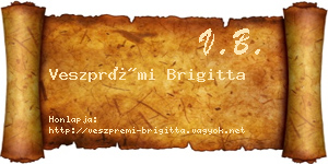 Veszprémi Brigitta névjegykártya