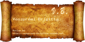 Veszprémi Brigitta névjegykártya