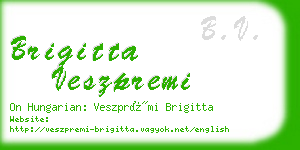 brigitta veszpremi business card
